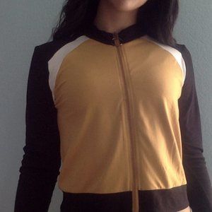 Long sleeve, zip up jacket